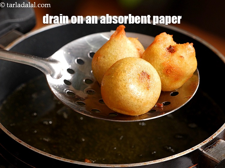 Step 30 – Drain on an absorbent paper.