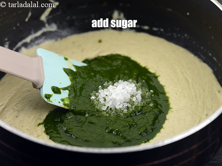 Step 29 – Add 1 tsp&nbsp;<a href="https://tarladalal.com/glossary-sugar-chini-shakkar-278i">sugar</a>.&nbsp;