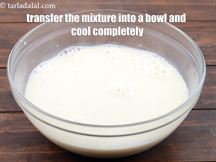 Step 29 – Transfer the mixture in to a bowl and keep aside to cool completely.