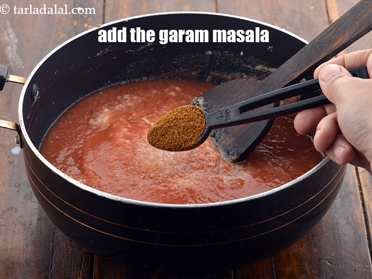 Step 27 – Add the garam masala. You can use store bought masala but we always prefer to …
