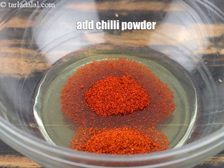 Step 31 – Add 1/2 tsp&nbsp;<a href="https://www.tarladalal.com/glossary-chilli-powder-red-chilli-powder-339i">chilli powder</a>.