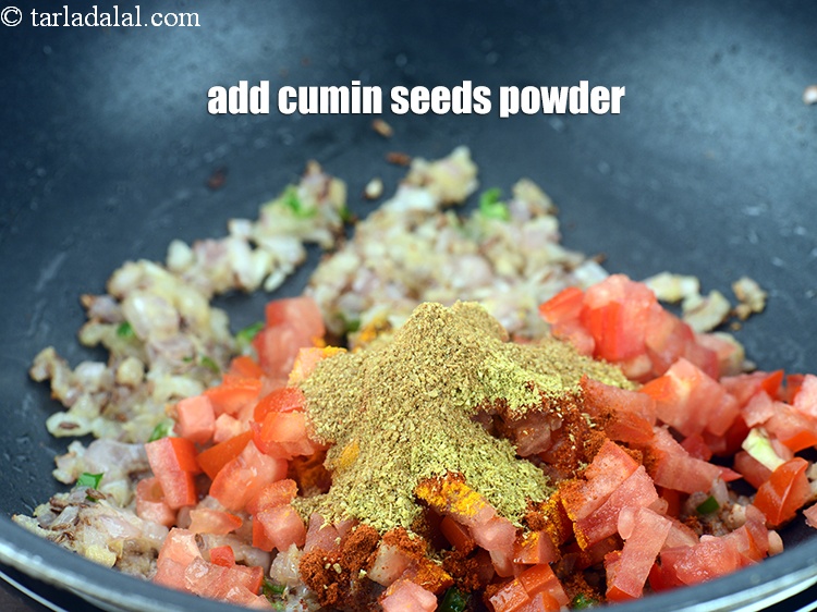 Step 29 – Add &frac12; tsp <a href="https://www.tarladalal.com/glossary-cumin-seeds-powder-jeera-powder-zeera-powder-382i">cumin seeds (jeera) powder</a>.