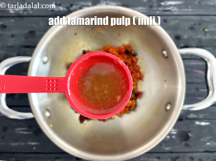 Step 29 – Add&nbsp;<meta charset="UTF-8" />1/2 tbsp&nbsp;<a href="glossary-tamarind-pulp-tamarind-extract-imli-ka-pulp-838i">tamarind (imli) pulp</a>.