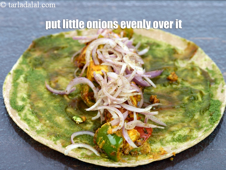 Step 30 – Put little onions evenly over it.&nbsp;