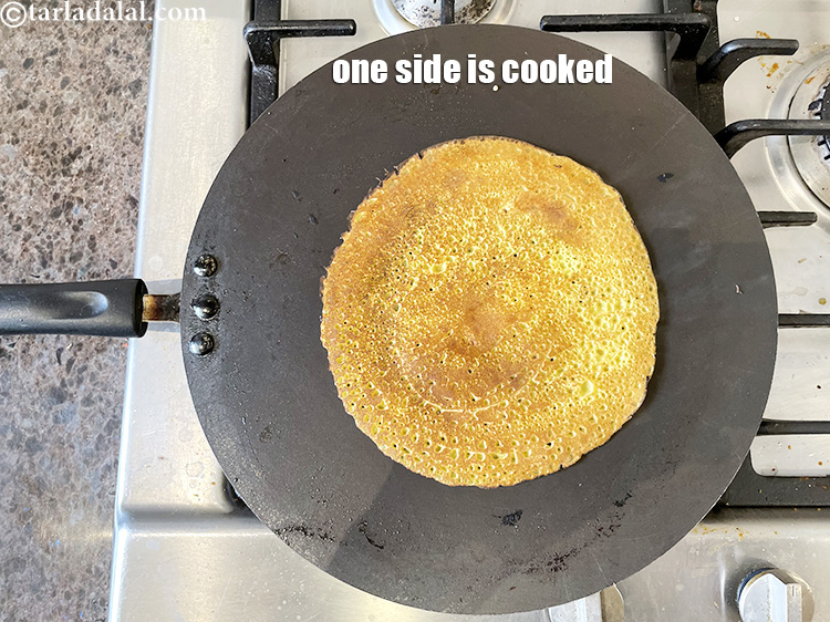 Step 46 – We can see one side if cooked. Cook the other side and repeat for the …