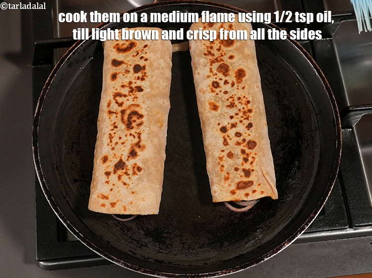 Step 32 – Cook them on a medium flame using 1/2 tsp oil, till light brown and crisp&nbsp;from …