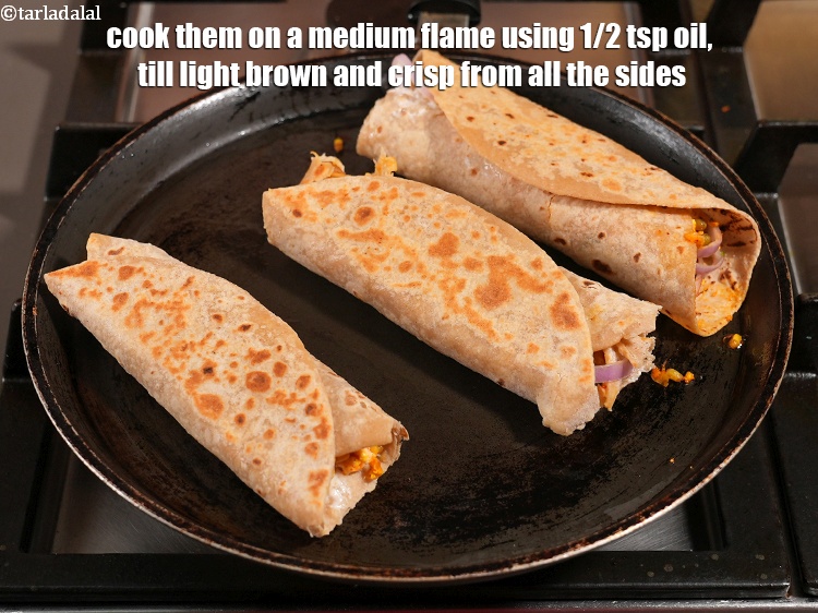 Step 37 – <meta charset="UTF-8" />Cook them on a medium flame using 1/2 tsp oil, till light brown …