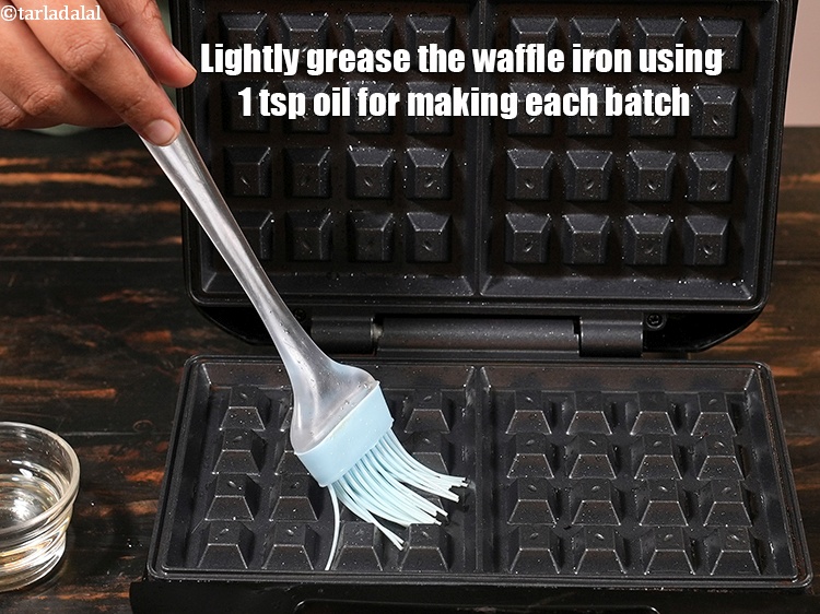 Step 38 – Make sure to grease the waffle iron every time you make the waffle. Do not …