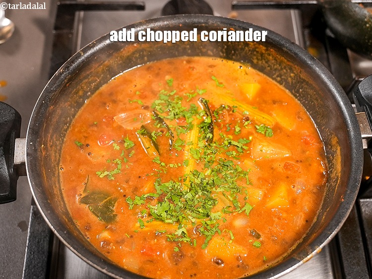 Step 29 – Add chopped coriander.