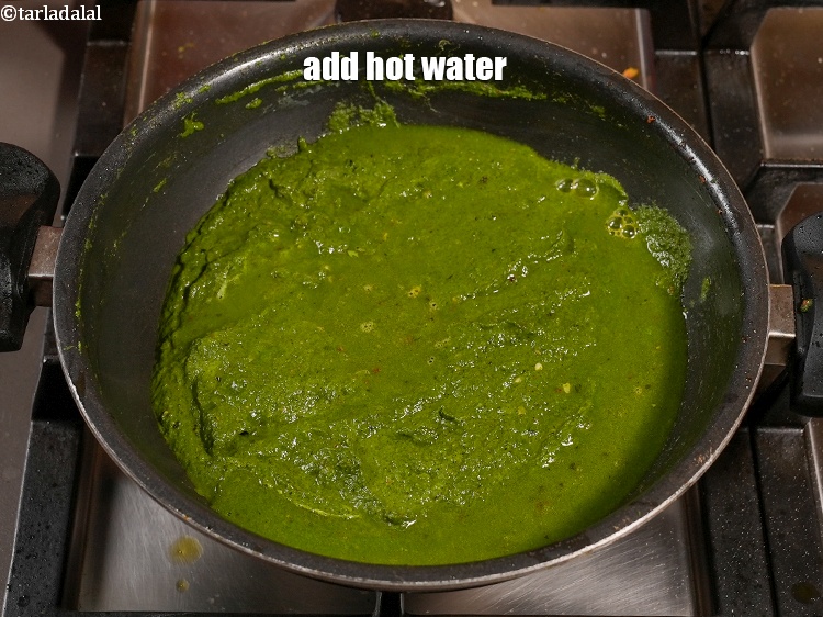 Step 30 – Add 1 cup hot water.