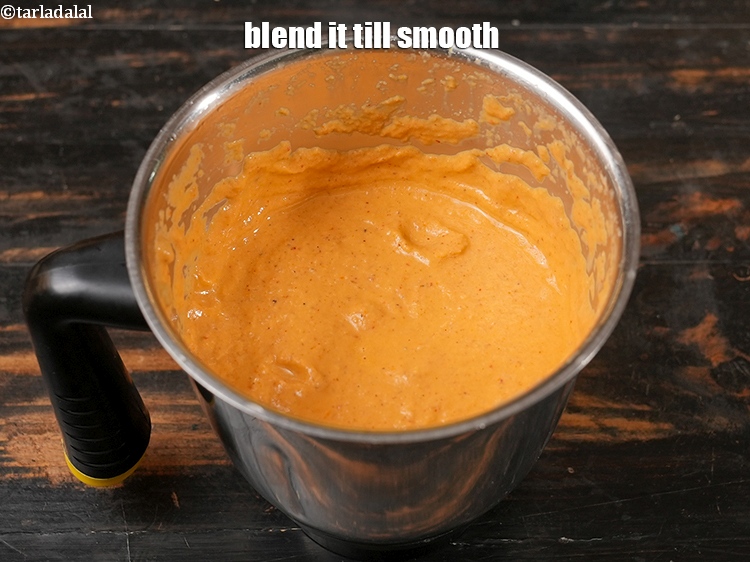 Step 30 – Blend it till smooth. Keep aside.