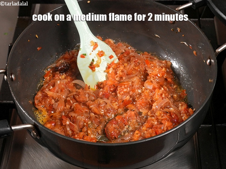Step 30 – Cook on a medium flame for 2 minutes, while stirring occasionally.