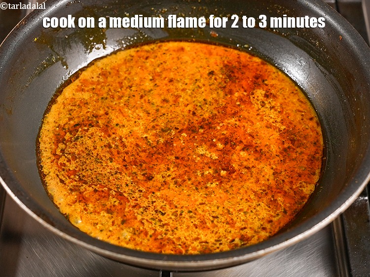 Step 30 – Cook on a medium flame for 2 to 3 minutes.