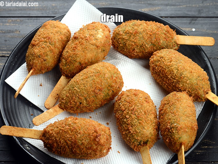 Step 31 – Drain on an absorbent paper.