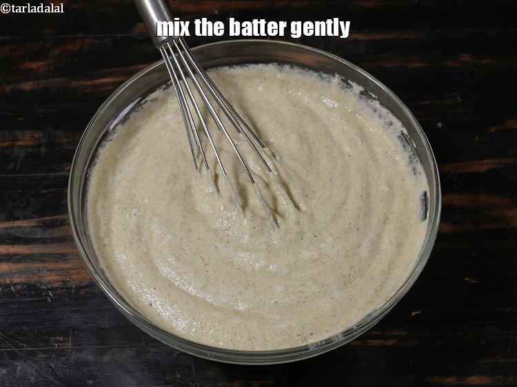 स्टेप 29 – मिश्रण को धीरे से मिलाएं।