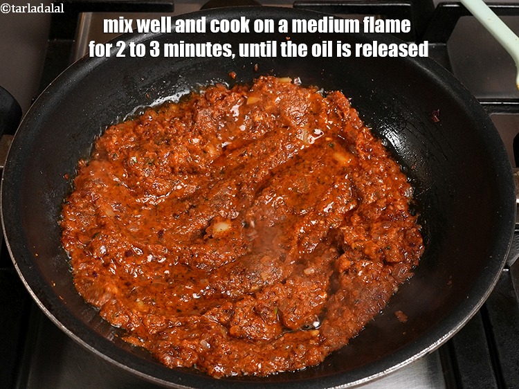 Step 30 – Mix well and cook on a medium flame for 2 to 3 minutes, until the …