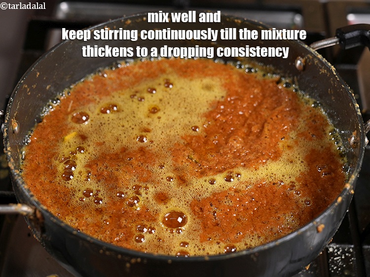 स्टेप 30 – अच्छी तरह मिलाएं और तब तक लगातार हिलाते रहें जब …