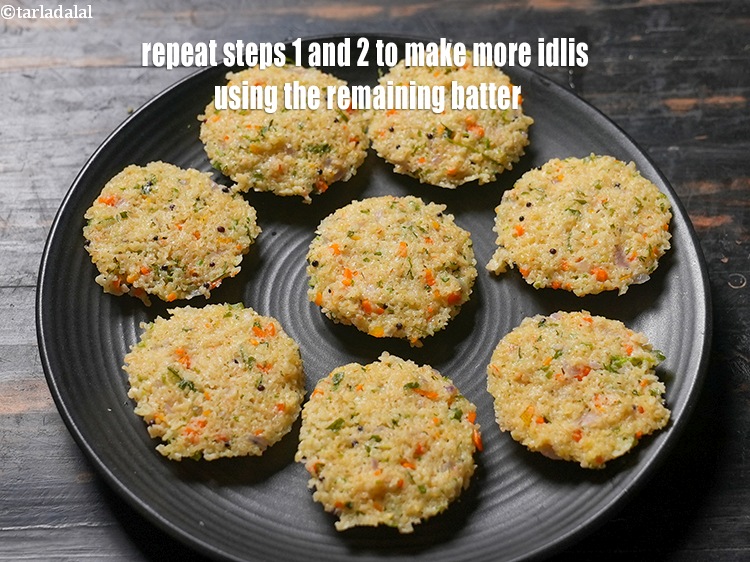 स्टेप 30 – बचे हुए बैटर का उपयोग करके अधिक इडली बनाने के …