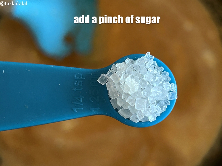 Step 43 – Add a pinch of sugar.