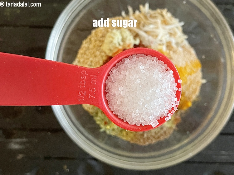 Step 30 – Add&nbsp;<meta charset="UTF-8" />1/2 tbsp&nbsp;<a href="glossary-sugar-chini-shakkar-278i">sugar</a>.