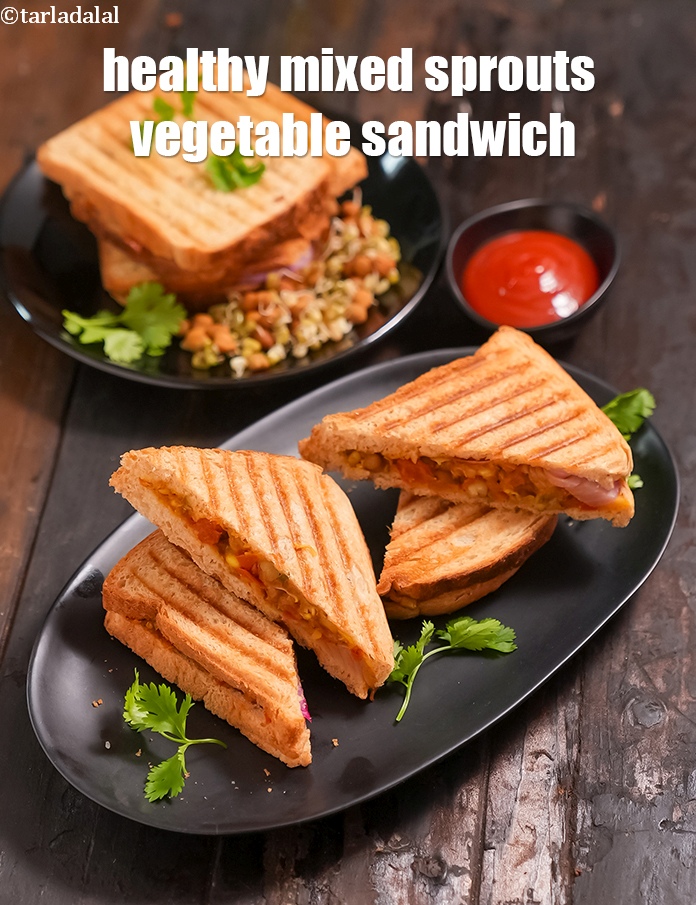 स्टेप 33 – <strong>स्प्राउट्स सैंडविच रेसिपी&nbsp;|&nbsp;स्वस्थ मिश्रित अंकुरित वेजिटेबल सैंडविच&nbsp;|&nbsp;भारतीय स्प्राउट्स और वेज …