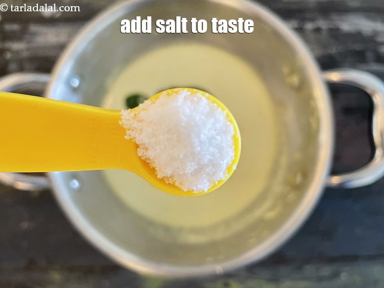 Step 29 – Add salt to taste. We added 1/2 tsp salt.