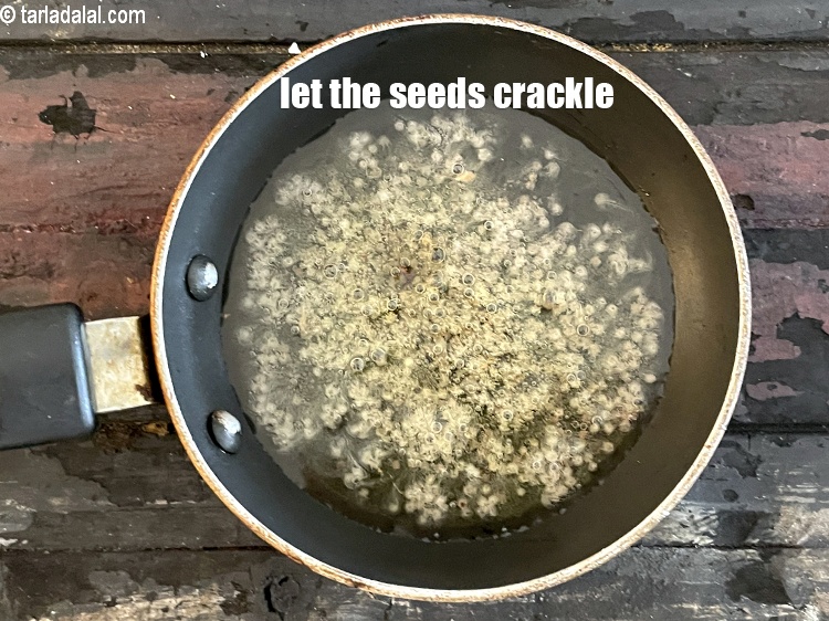 Step 30 – Let the seeds crackle.