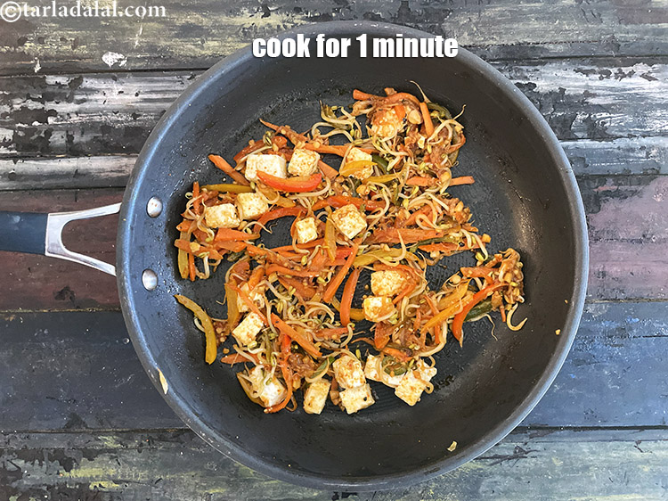 Step 31 – Cook on a medium flame for 1 minute