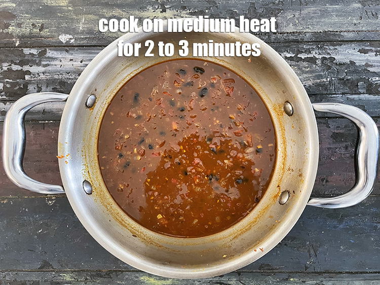 Step 39 – Cook on a medium flame for another 2 to 3 minutes, while stirring occasionally.