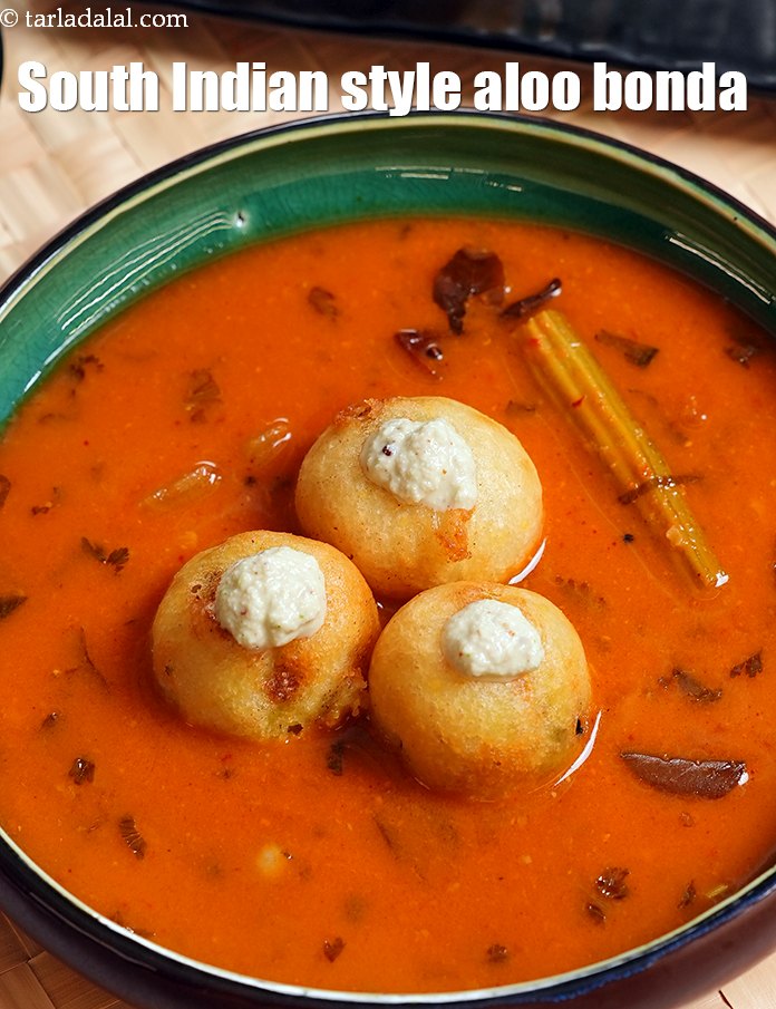 Step 31 – Serve <strong>dosa bonda</strong> hot with <a href="https://www.tarladalal.com/coconut-chutney-1653r">coconut chutney</a> or <a href="https://www.tarladalal.com/sambhar-3578r">sambhar</a>.