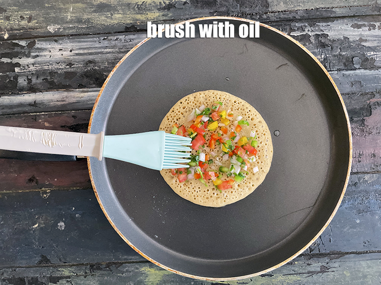 Step 34 – Brush with oil.