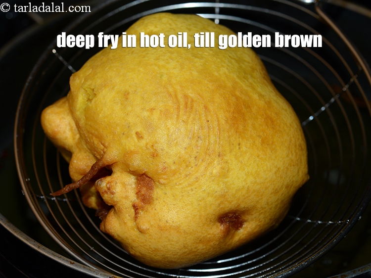 Step 32 – Deep fry in hot oil, till golden brown.