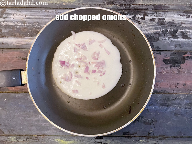 Step 42 – Add chopped onions.