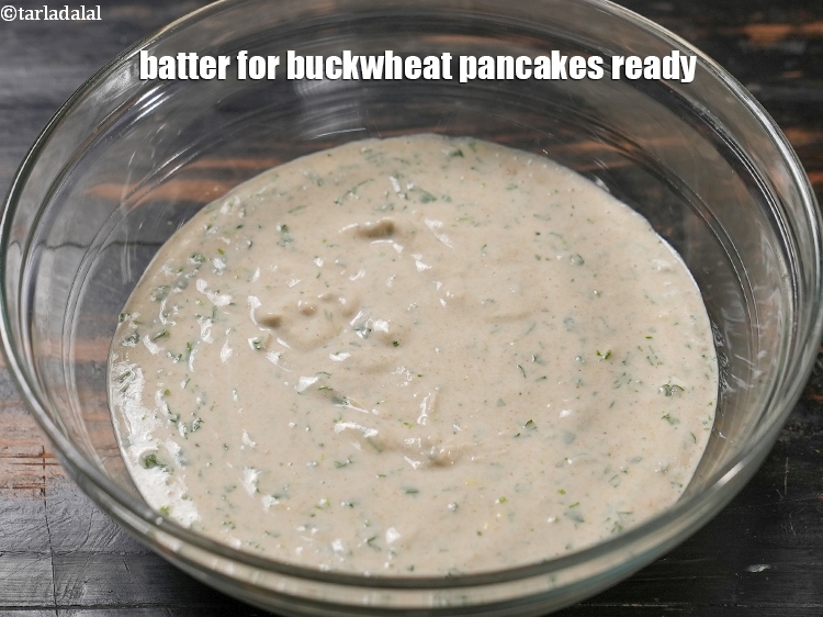 Step 31 – Batter for buckwheat pancakes ready.