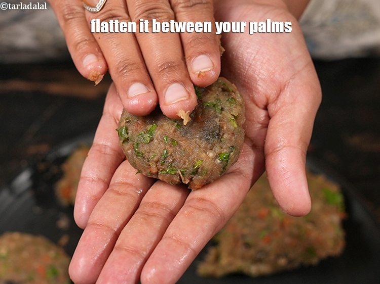 Step 33 – Flatten it between your palms.