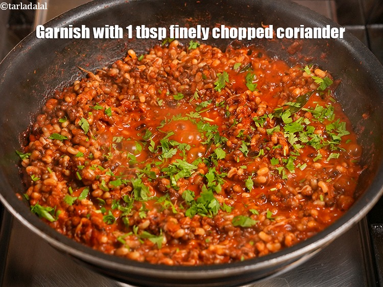Step 35 – Garnish with 1 tbsp finely chopped coriander