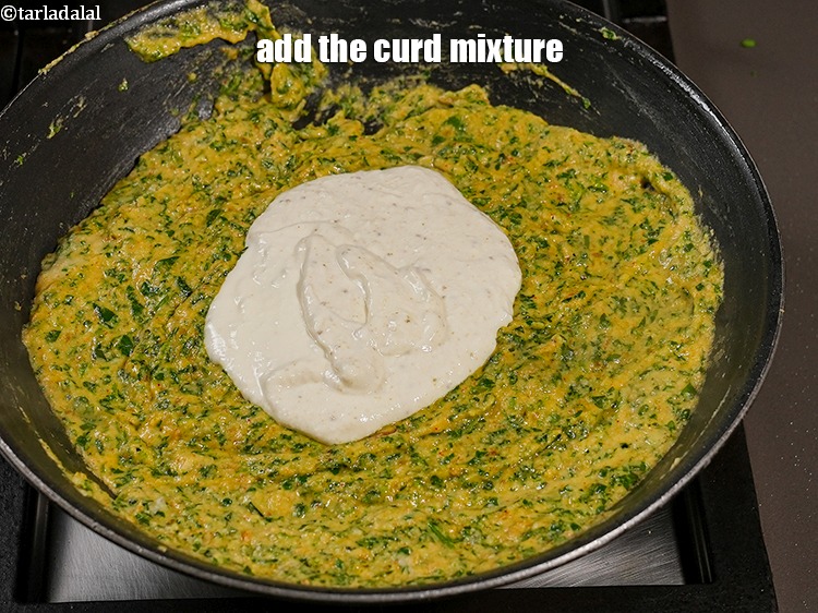 Step 31 – Add the curd mixture.
