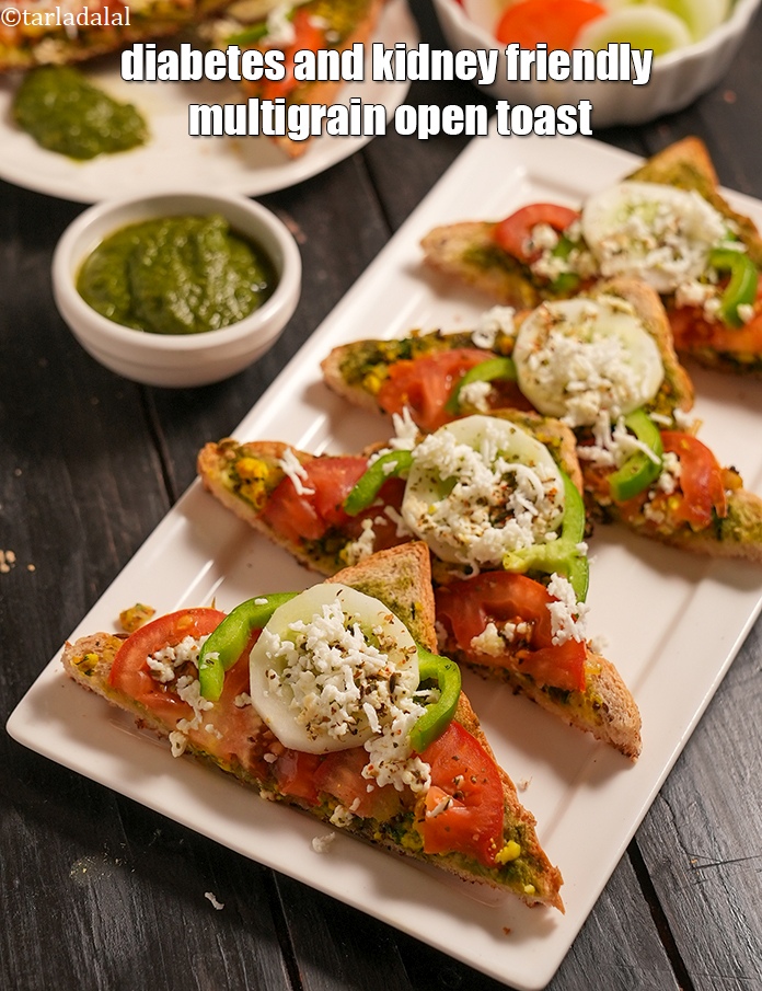 Step 31 – Serve <strong>multigrain open toast recipe&nbsp;|&nbsp;diabetes and kidney friendly multigrain open toast&nbsp;|&nbsp;healthy paneer masala toast sandwich&nbsp;|</strong> …