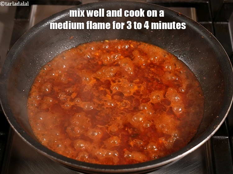 Step 31 – Mix well and cook on a medium flame for 3 to 4 minutes.