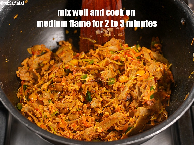 Step 31 – Mix well and cook on medium flame for 2 to 3 minutes.