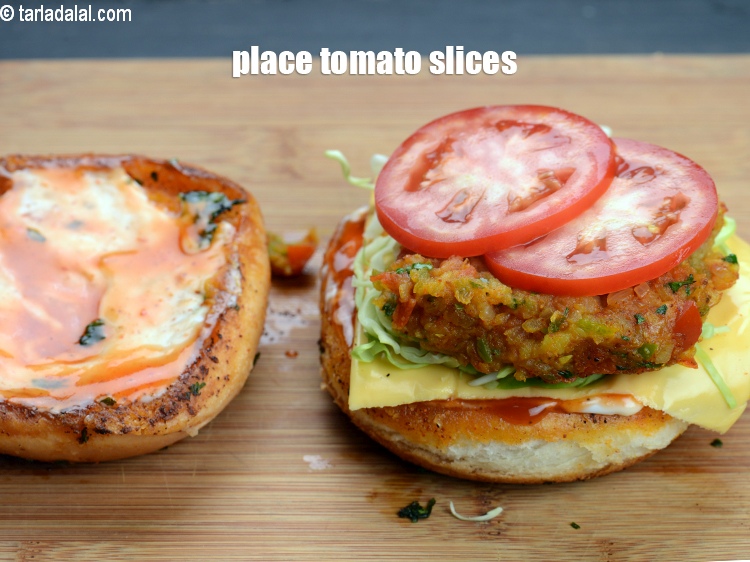 Step 31 – Place 2 tomato slices.