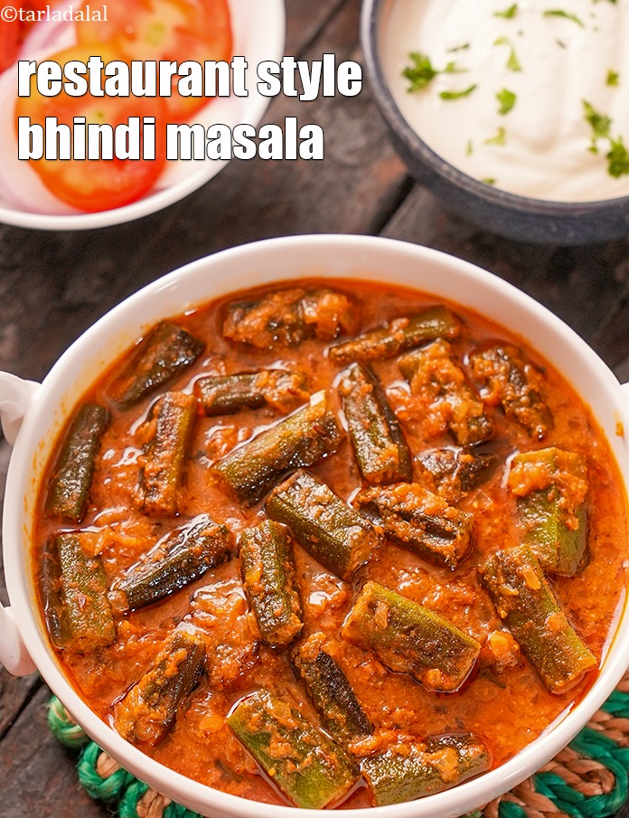 Step 31 – Serve <strong>bhindi masala recipe | restaurant style bhindi masala | masala bhindi ki sabzi |</strong> …