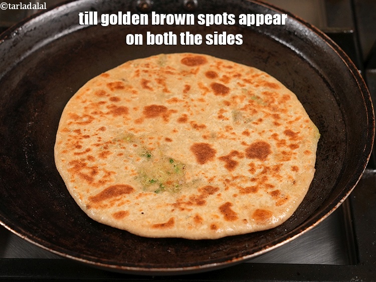 Step 31 – Till golden brown spots appear on both the sides.