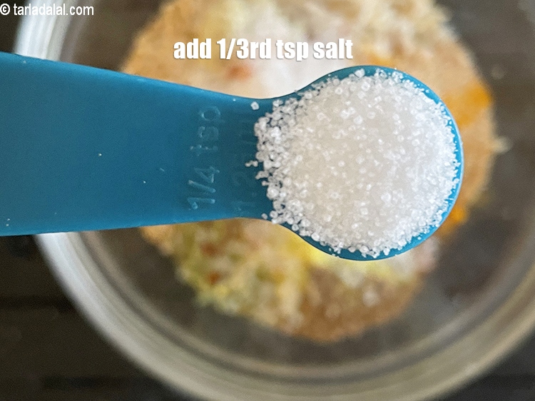 Step 31 – Add salt to taste. We added 1/3rd&nbsp;tsp salt.