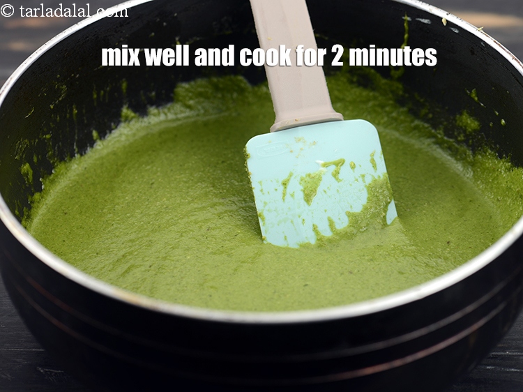Step 31 – Mix well and cook for another 2 minutes, while stirring once in between.&nbsp;