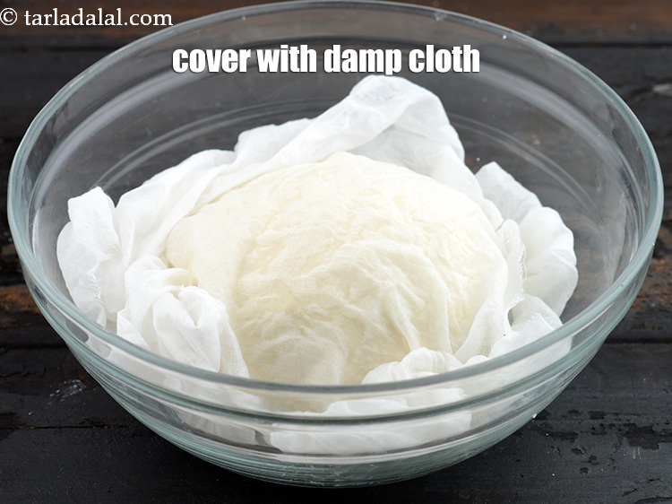 Step 38 – Cover with a damp muslin cloth and keep aside for 1 hour.