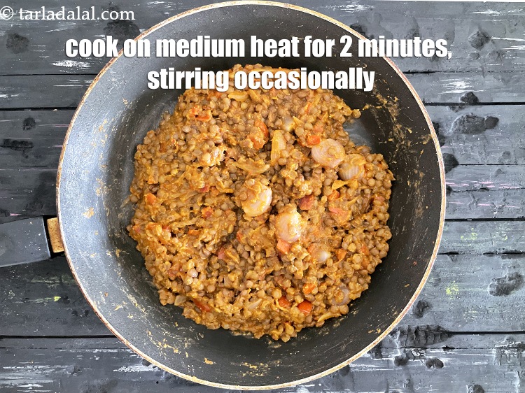 Step 39 – Cook on a medium flame for 2 to 3 minutes, while stirring occasionally.