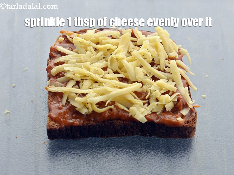Step 30 – Sprinkle 1 tbsp of cheese evenly over it. Instead of processed cheese, use cheddar or …