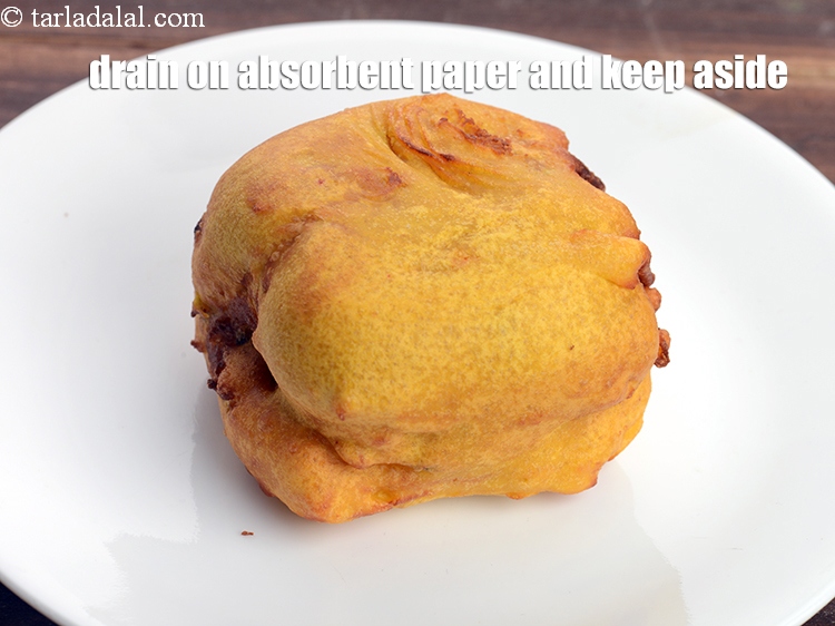 Step 33 – Drain on absorbent paper and keep aside.