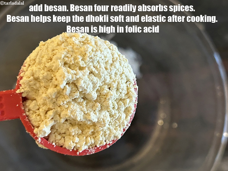 Step 15 – Add&nbsp;<meta charset="UTF-8" />3 tbsp&nbsp;<a href="glossary-besan-chana-dal-flour-bengal-gram-flour-952i">besan (bengal gram flour)</a>.&nbsp;Besan flour readily absorbs spices, allowing them to …